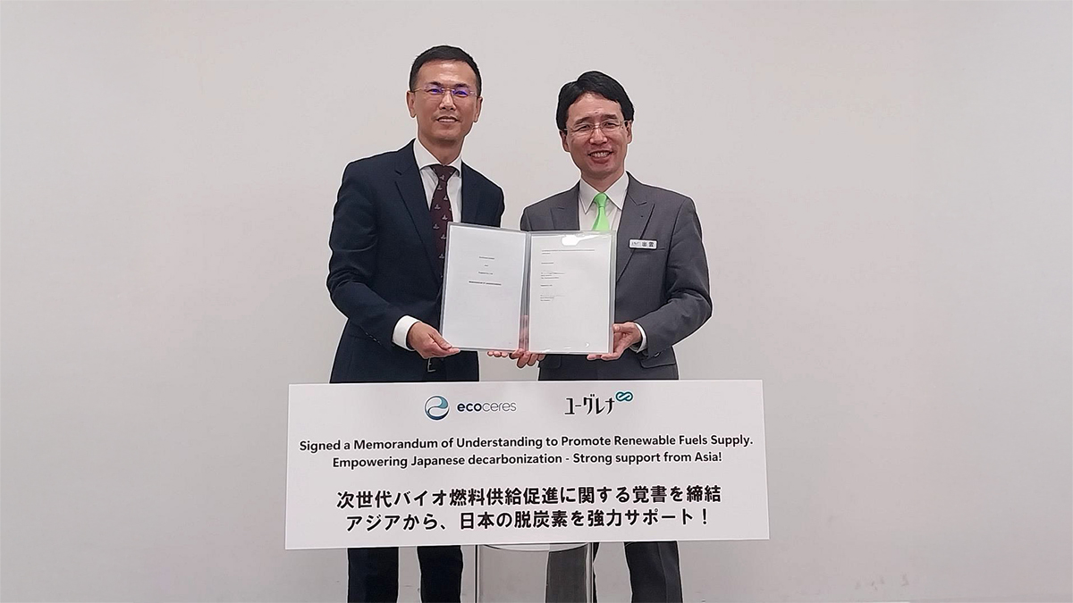 EcoCeres and Euglena Enter into Memorandum of Understanding to Promote Sustainable Aviation Fuel and Renewable Diesel Usage in Japan