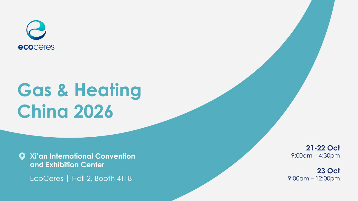 EcoCeres to Present Renewable Fuel Solutions at Gas & Heating China in Xi'an